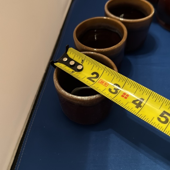 Tea service seven piece, tea pot, and 6 cups - Picture 3 of 5